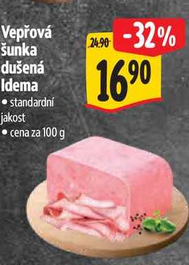 Vepřová šunka dušená Idema, cena za 100 g