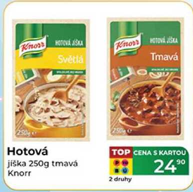 Hotová jiška 250g tmavá Knorr