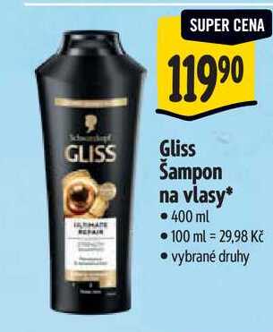Gliss Šampon na vlasy, 400 ml 