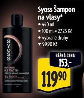 Syoss Šampon na vlasy, 440 ml 