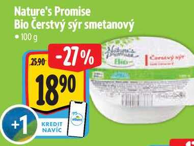 Nature's Promise Bio Čerstvý sýr smetanový, 100 g