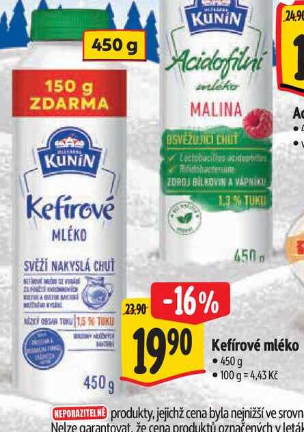 Kefírové mléko, 450 g 