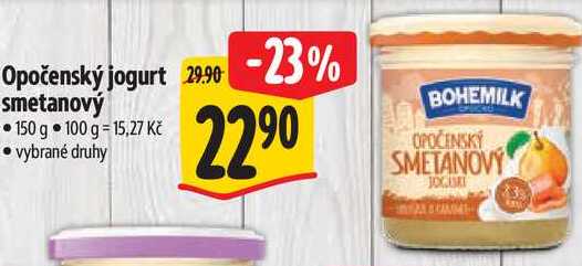 Opočenský jogurt smetanový, 150 g