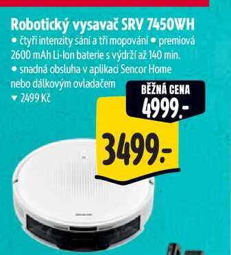 Robotický vysavač SRV 7450WH 
