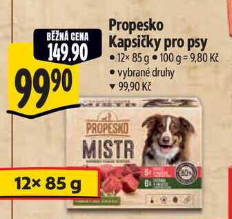 Propesko Kapsičky pro psy, 12x 85 g 