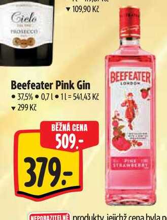 Beefeater Pink Gin, 0,7 l