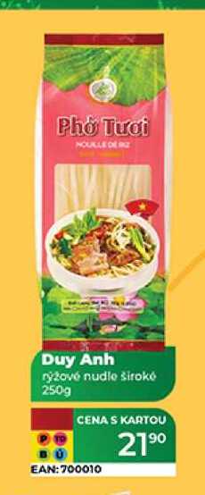 Duy Anh rýžové nudle široké 250g 