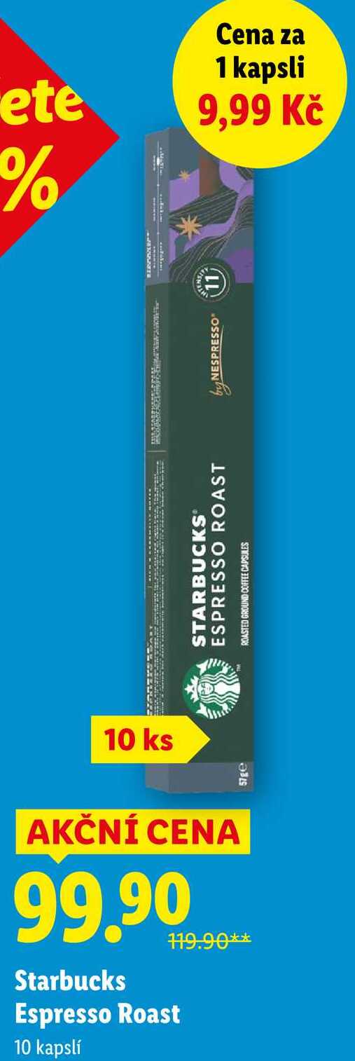 Starbucks Espresso Roast, 10 kapslí
