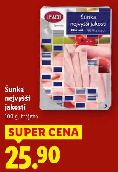 Šunka nejvyšší jakosti, 100 g