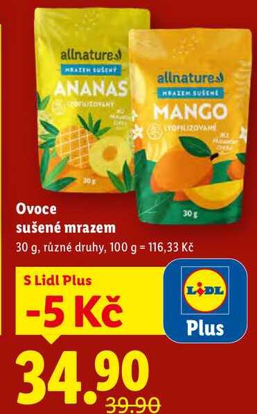 Ovoce sušené mrazem, 30 g