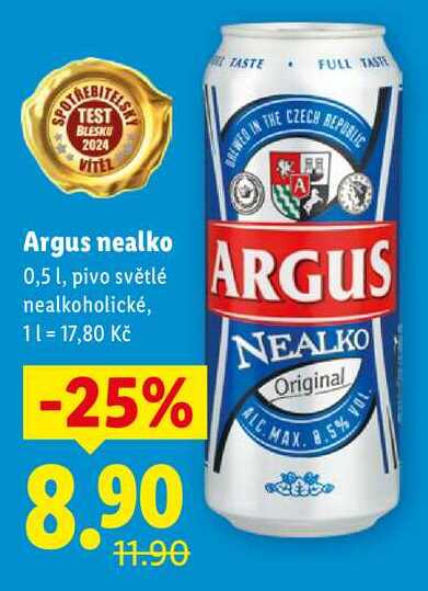Argus nealko, 0,5 l