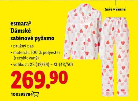 esmara Dámské saténové pyžamo