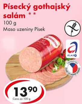 Písecký gothajský salám, 100 g