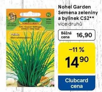 Nohel Garden Semena zeleniny a bylinek CS2, více druhů