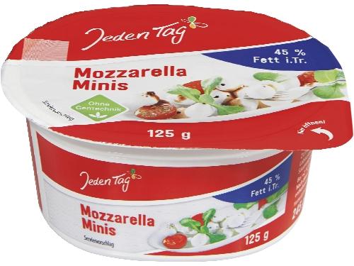 Jeden Tag Mozzarella Minis, 120 g
