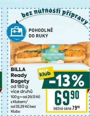 BILLA Ready Bagety od 180 g