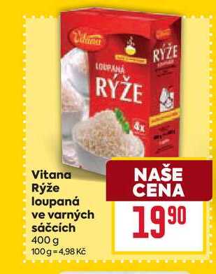 Vitana Rýže loupaná ve varných sáčcích 400 g