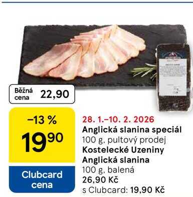 Anglická slanina speciál, 100 g