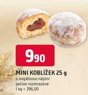 MINI KOBLÍŽEK 25 g s nugátovou náplní 