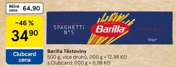 Barilla Těstoviny, 500 g, více druhů 