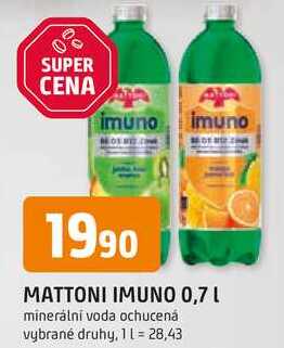 MATTONI IMUNO 0,7 L 