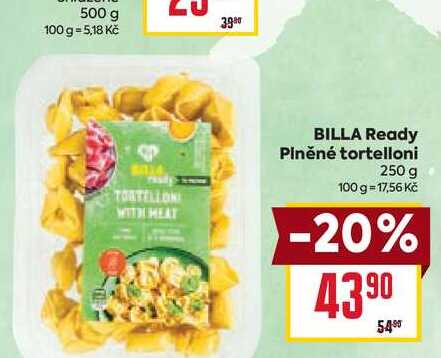 BILLA Ready Plněné tortelloni 250 g