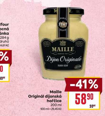 Maille Originál dijonská hořčice 200 ml 