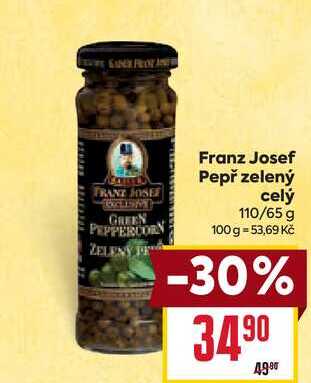 Franz Josef Pepř zelený celý 110/65 g