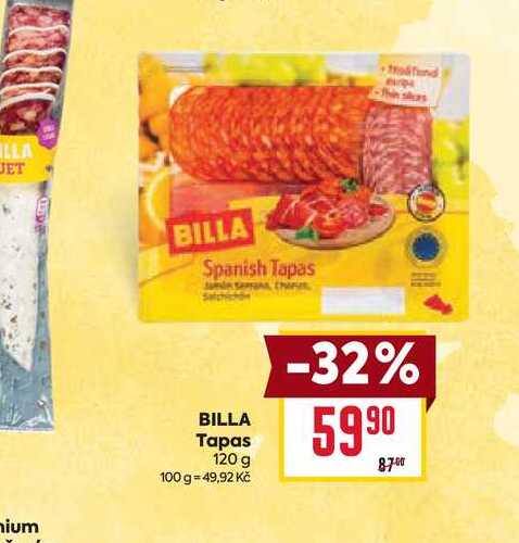 BILLA Tapas 120 g 