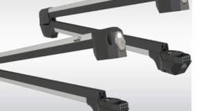 Střešní nosič lyží Hakr