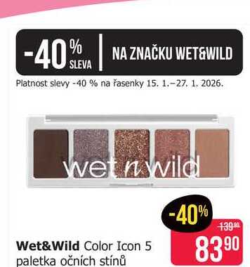 Wet&Wild Color Icon 5 paletka očních stínů