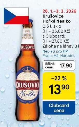 Krušovice Hořké Nealko, 0.5 l