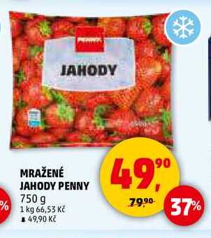 MRAŽENÉ JAHODY PENNY, 750 g