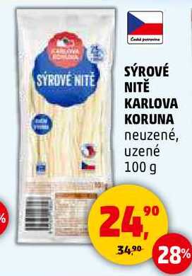 SÝROVÉ NITĚ KARLOVA KORUNA, 100 g 