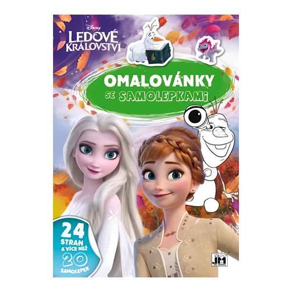 JIRI MODELS Omalovánky se samolepkami Ledové království