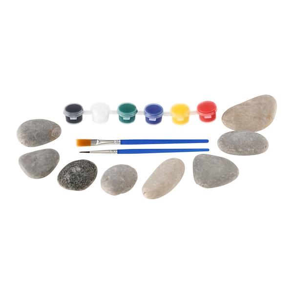 Teddies Malování na kameny s barvami se štětci