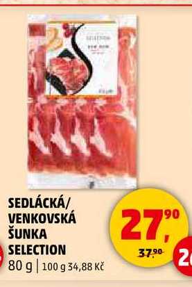 SEDLÁCKÁ ŠUNKA SELECTION, 80 g