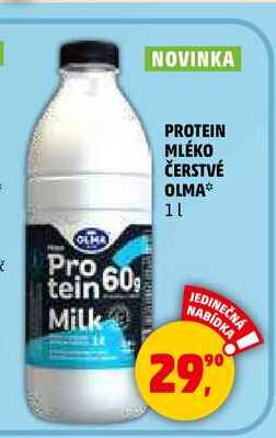 PROTEIN MLÉKO ČERSTVÉ OLMA, 1 l