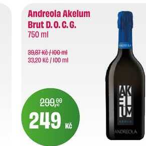 Andreola Akelum Brut D. O. C. G. 750 ml 