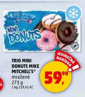 TRIO MINI DONUTS MIKE MITCHELL'S, 273 g