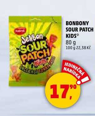 BONBONY SOUR PATCH KIDS, 80 g 
