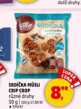 SRDÍČKA MÜSLI CRIP CROP, 50 g 