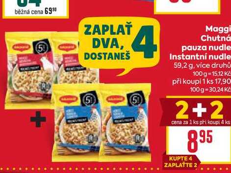 Maggi Chutná pauza nudle Instantní nudle 59,2 g