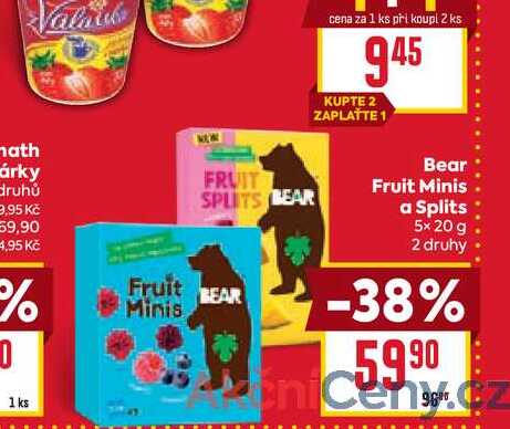 Bear Fruit Minis a Splits 5x 20 g 