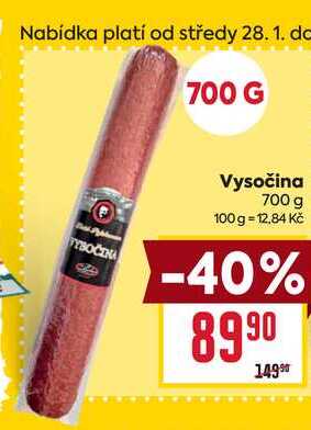 Vysočina 700 g