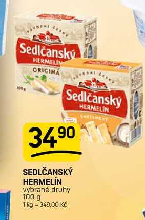 SEDLČANSKÝ HERMELÍN vybrané druhy 100 g