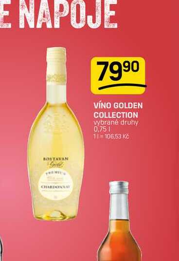 VÍNO GOLDEN COLLECTION vybrané druhy 0,75l