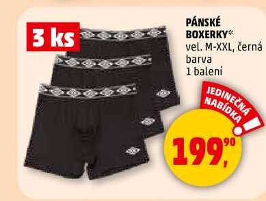 PÁNSKÉ BOXERKY, 3 ks