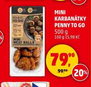 MINI KARBANÁTKY PENNY TO GO, 500 g