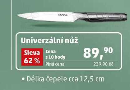 Univerzální nůž Délka čepele cca 12,5 cm 